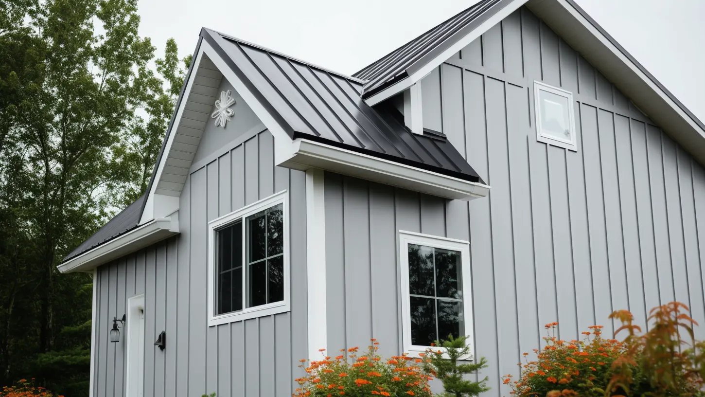 Board and batten wood siding vinyl board and batten