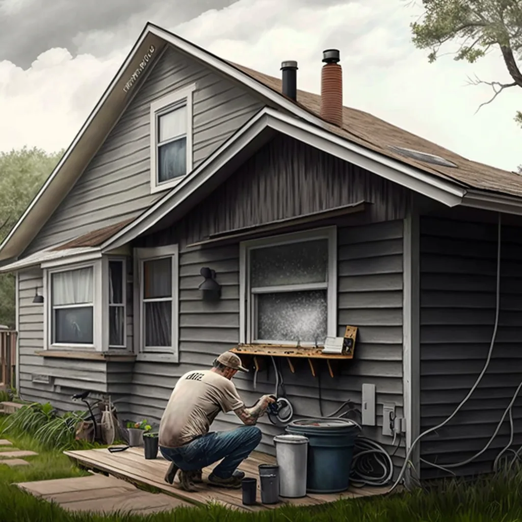Cleaning fiber cement siding after an inspection