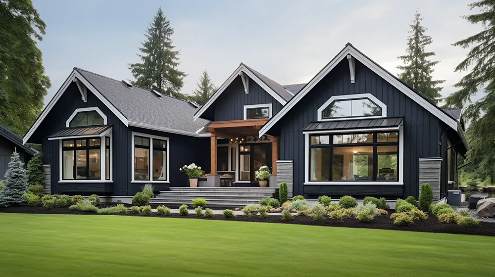 A house with lp smart siding