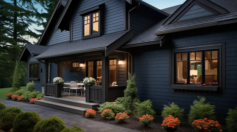 A house with lp smart siding