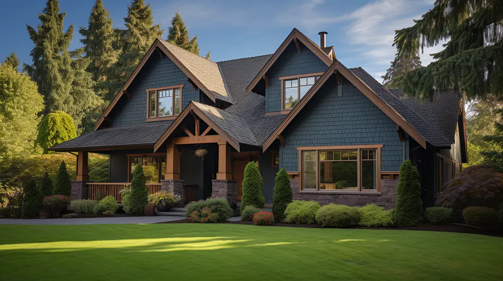 A house with lp smart siding