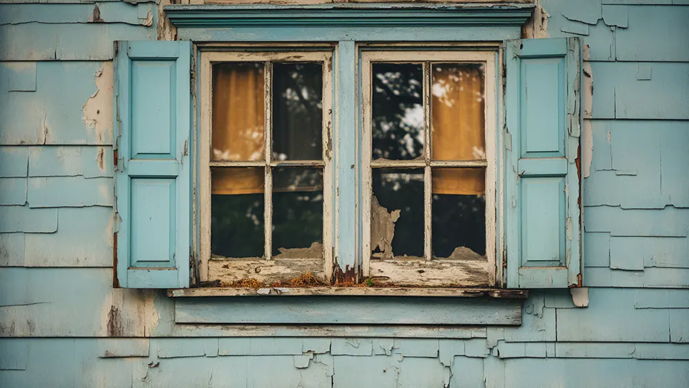 Old windows that need to be replaced