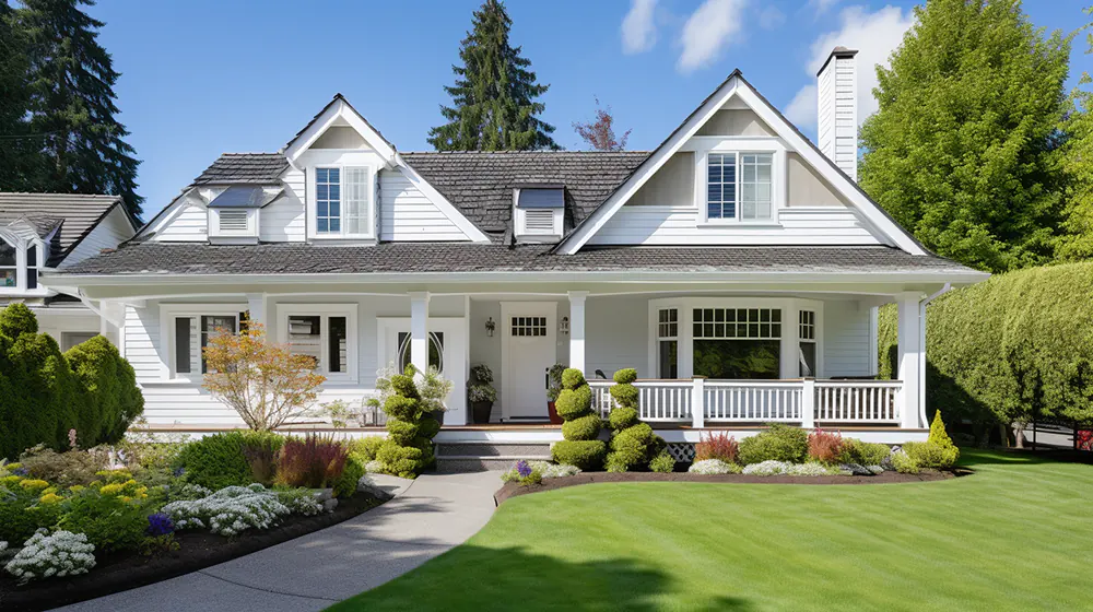 Vinyl siding on a home