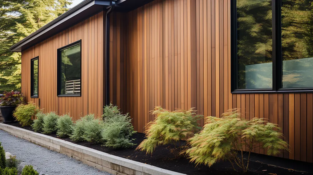 Cedar impression vertical siding