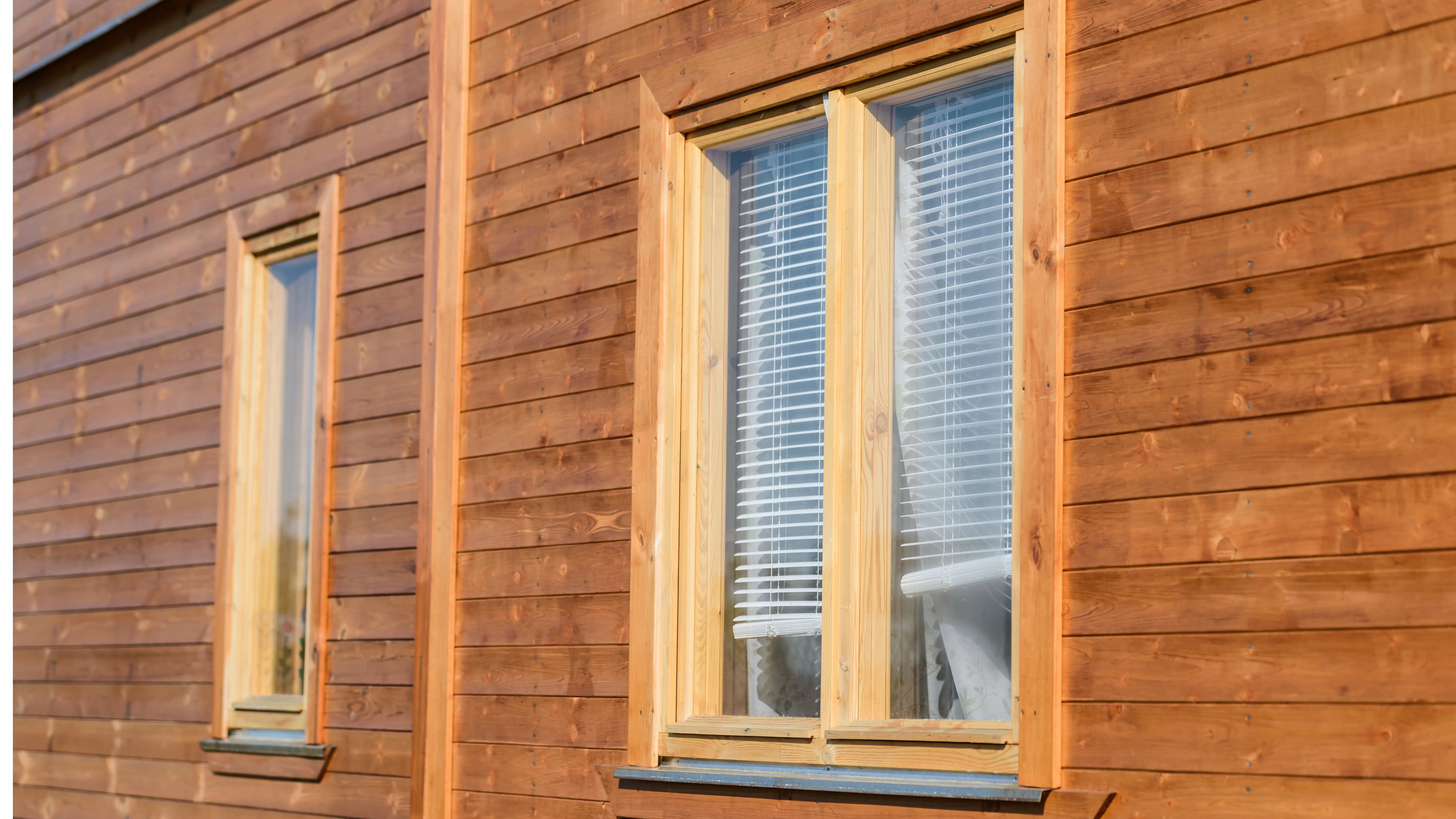 Beautiful wood siding on a house