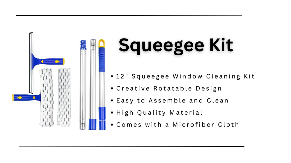 Window cleaning squeegee