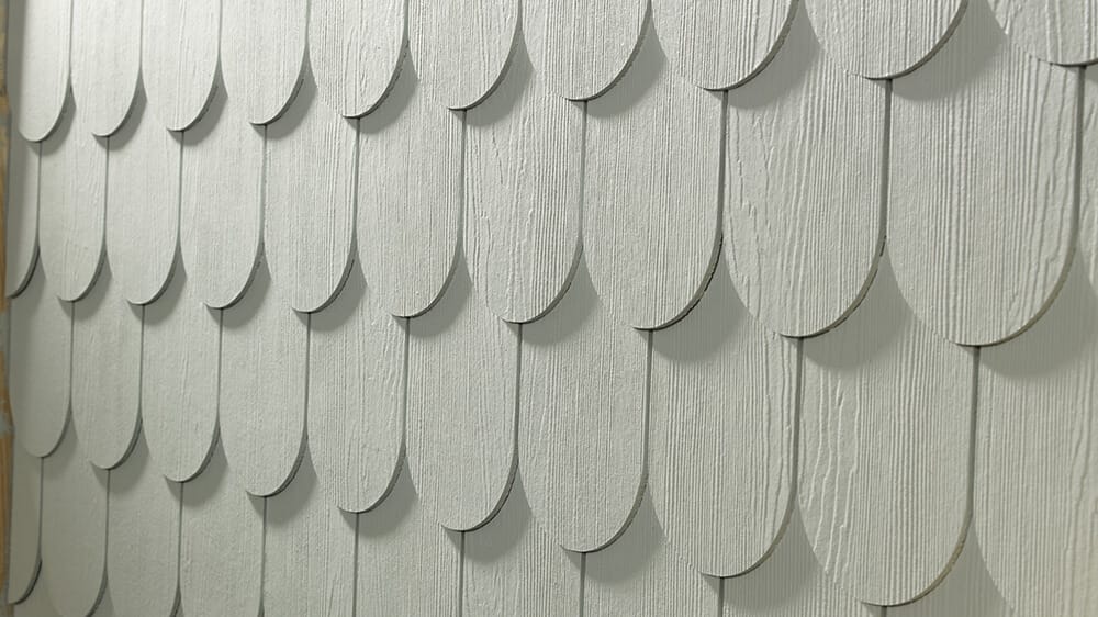 Hardie half round shingle
