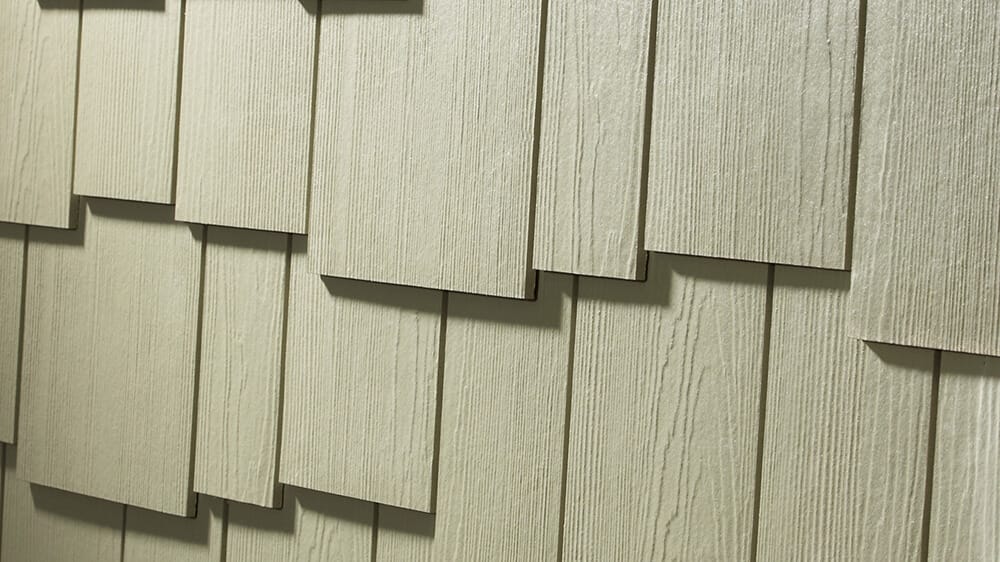 Hardie staggered edge shingle