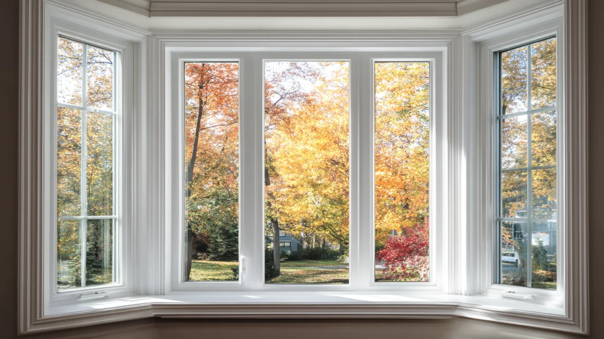 Richmond 5 White bay window with autumn views