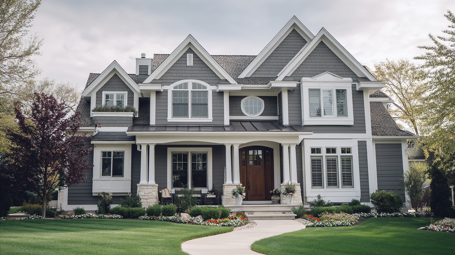 Contentcreationteamkova suburban house with light gray aluminum fcc081e4 ac7e 4015 bbf8 2c43963aeb54